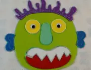 FELT BOARD/FLANNEL STORY RHYME TEACHER RESOURCE - GO AWAY BIG GREEN MONSTER