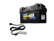 Adventure Kings Maxi Battery Box + 1.8m 12v Fridge Cable Anderson-Style Plug