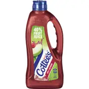 Cottee's Apple & Raspberry Cordial With 40% Fruit Juice Bottle 1L