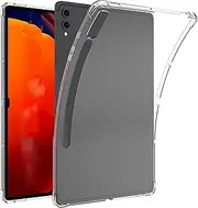 [GIOPUEY] Case for Samsung Galaxy Tab S9 FE Plus, Soft TPU Back Cover, Thin Cover, Airbag Protection, Case Compatible with Samsung Galaxy Tab S9 FE Plus, Transparent