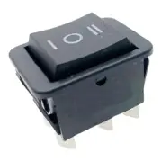Rocker Switch Black bilateral Reset 16A/250V 10T85 6Pin R Series Light R5