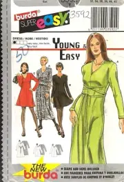 Burda Misses' Dress Pattern 3592 Size 6-16 UNCUT