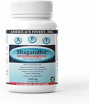 AFI Shagandha|Pure Ashwagandha Root Extract |2.5% withanolides High Potency| Vegan Capsules 250 mg| BioPerine for Absorption | Supplement for Fatigue, Calmness and Clarity| Women & Men