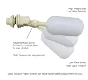 Autopilot Water Level Feeder Control Valve Float Fish Tank Trough Drinking Hole