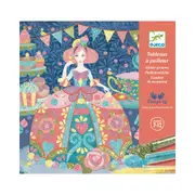 12pc Djeco Daydream Glitter Boards DIY Art Craft Fun Activity Kit Kids 7y+
