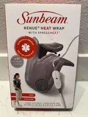 Sunbeam Renue Neck Shoulder Collar Heat Wrap Heat Therapy Xpress Heat (Open box)