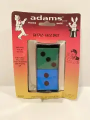 Vintage Adams Magic Trick Prank Joke New in Package - Tattle Tale Dice