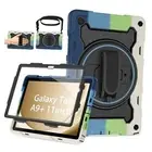 Case for Galaxy Tab A9 Plus 5G/ A9+ (11 Inch) with HD Screen Protector,