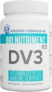 Systemic Formulas DV3 BioNutriment Vitamin D3 Plus Immune Support | All-Natural Formula