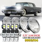 Super Bright 4pcs 5.75" LED Headlights Hi-Lo Lamp For Ford Thunderbird 1958-1976 (for: Ford)