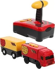 ZUNOXAZ Remote Control Electric Train Battery Operated Imitation Train Model with Tracks Creative Design for
