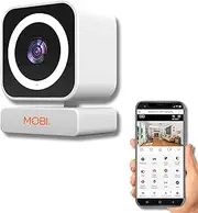 MobiCam Baby & Home Monitor Camera, MobiCam MP Pet Camera, AI Motion Detection, 3 Megapixel, 2-Way Audio, Night Vision, Dual-Band Wi-Fi (2.4/5GHz), BLE Connectivity, Fast 30-Second Setup