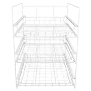 Storage Rack Three Layer Detachable Wardrobe Shelf Kitchen Tableware Drying Rack Spice Storage Rack