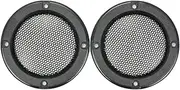 HCDEBKEZPW 2Pcs 2Inch Tweeter Speaker Protective Net Black Speaker Decorative Circle with Protective Black Steel Mesh Bookshelf Speaker