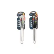 Core Kitchen AC29916 Silver Silicone/Steel Food Safe Mini Whisk (Pack of 2)