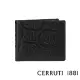 【Cerruti 1881】限量2折 義大利頂級小牛皮12卡短夾 全新專櫃展示品(黑色 CEPU05413M)
