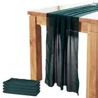 4Packs Dark Green Chiffon Table Runner 27X120 inches Long Sheer Table Runner ...