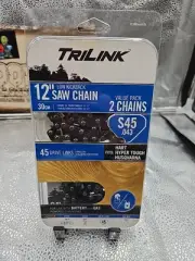 Trilink 12” Saw Chain S45 .043 Battery & Gas Chainsaw Chain Low Kickback New 2pk