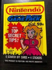 NINTENDO Trading Card DOUBLE GamePack Unopened- Princess Peach Topps Collectible