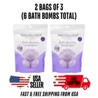 6pc Lavender Bath Bombs Natural Fragrance Bubble Spa Fizzy Moisturizing Fizzies