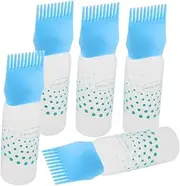5pcs Hair Salon Hair Dye Bottle Hair Oiling Applicator Multifunctional Bottle Opener Kitchen Tool with Bottle Opener Hair Comb Tool Bottle Hair Dye Comb Plastic Sky-blue