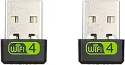 Binxind 2X USB WiFi Adapter, 150Mbps Single Band 2.4G Wireless Adapter, Mini Wireless Network Card WiFi Dongle