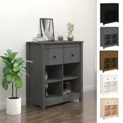 Solid Wood Pine Sideboard Side Cabinet Home Organiser Multi Colours vidaXL