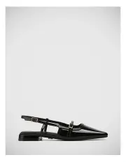 [Wittner] Bea Patent Leather Slingback in Black