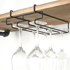 Bar Organizer Goblet Hanging Rack Stemware Holder Wine Glass Rack Cup Hanger