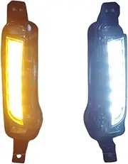 LED DRL Daytime Running Light Front Bumper Driving Fog Lamps Assembly w/Turn Signal Accessories Compatible With Suzuki Vitara 2015 2016