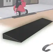 Rubber Threshold Ramp 1" Rise Steps Ramp, Indoor Outdoor Wheelchair Ramp, Flexible Curb Ramps Portable Driveway Ramps for Home Scooter Stroller(98x5x1 cm (38"x2"x0.4"))