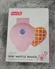 Valentine's Day Special Mini Heart non-stick Waffle Maker Pink You Pick* Dash