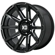 18x9 XD XD847 OUTBREAK Gloss Black Milled Wheel 6x5.5 (0mm)