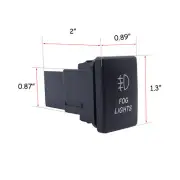 Fog Lights Push Button Switch Blue LED for Toyota Camry Corolla Prado Sequoia
