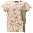 Women Ultra Soft Touch Microfiber Medical Scrub Unicorn Rainbow Tail L