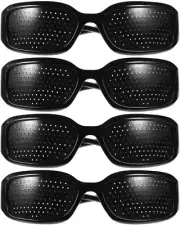 Tool Nursing Glasses Pinhole Glasses 4Pcs Pinhole Occluder Glasses Sports Goggle