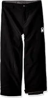 [Spyder] Boys' Siege Ski Pant, Black/Black