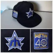 SEATTLE MARINERS “40th TRIDENT” PATCH CORDUROY UV NEW ERA 59FIFTY FITTED CAP HAT