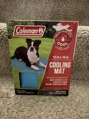 Coleman Pet Cooling Mat Blue 12 x 16in Self Cooling Brand New