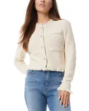 Sam Edelman Indria Fringe Button Front Cardigan