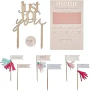 Ginger Ray Customisable Just for You Breakfast In Bed Set, Rose Gold