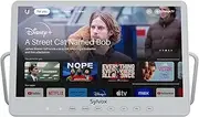 [SYLVOX] 15.6'' Portable Monitor Google TV 1080P FHD IP66 Waterproof Smart TV with Google Assistant Remote 10000mAh Battery-Powered for Kitchen, Camper and More