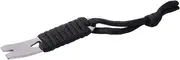 Metal Pocket Keychain Multifunctional Tool Durable DIY Parachute Pry Bars Keychain for Indoors Hiking, Black