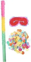1 Set Pinata Stick for Birthday Parties Includes Paper Pinata Stick Confetti and Glasses Party Favors for Fun