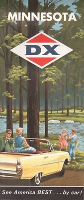 1964 D-X Road Map: Minnesota NOS