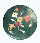 12" Green Marble Table top Inlay Handmade Work decor