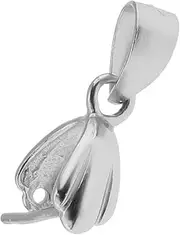 [Geardeangloow] 925 Sterling Silver Pinch Clip Bail Clasp Charm Bead Pendant Connector 6.5mm