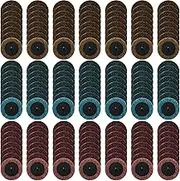 Macarrie 150 Pcs 2 Inch Surface Conditioning Discs Medium Sanding Grit Quick Change Sanding Discs Die Grinder Accessories for Surface Strip Grind Polish Burr Finish