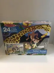 Melissa & Doug 24 Piece Floor Puzzle SAFARI SOCIAL ~ Sealed Package
