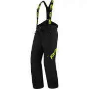 FXR Snowmobile Mens Clutch FX Insulated Pants - Black/HiVis